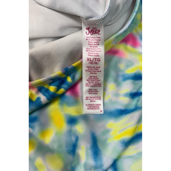 Justice Tween Girls Swimsuits Lot 2 Tankini & 1-Pc Size XL 16/18 NWT UPF 50+ - Picture 5 of 10